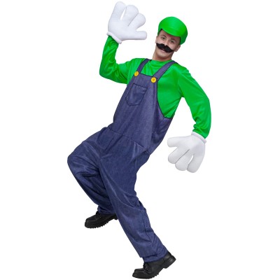 Costume pour adulte du gars de jeu vidéo vert / Inspiration Luigi