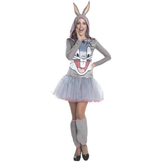 Costume pour adulte feminin de Bugs Bunny le lapin des Looney Tunes