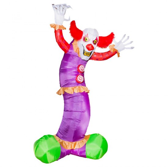 Décoration de clown méchant gonflable de 12 pieds !