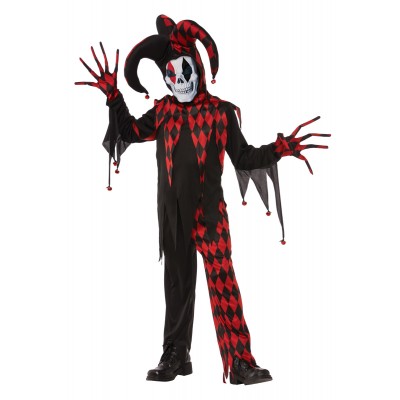Costume de clown pour enfant de "Crazy Clown Jester"