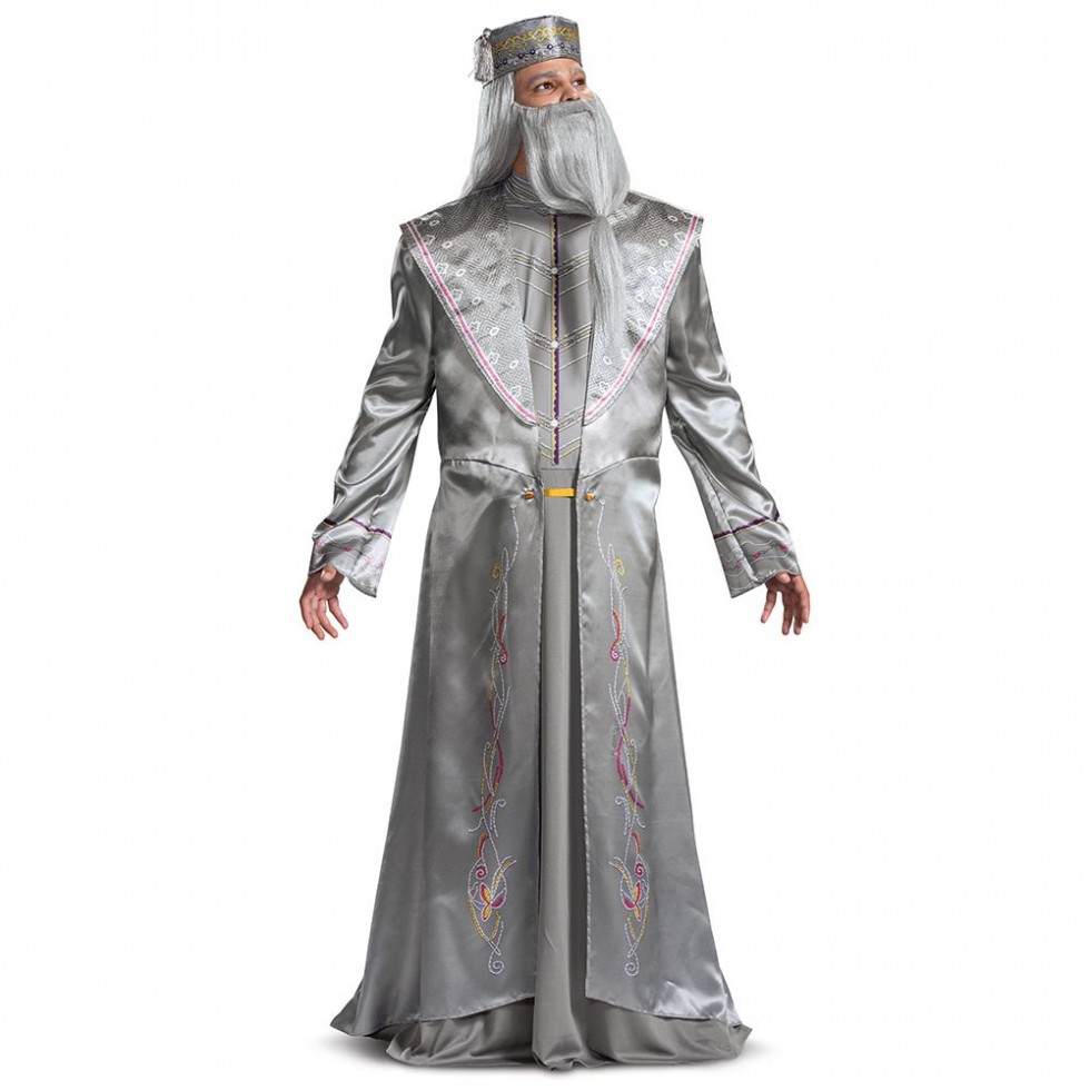 Costume Deluxe pour adulte de Dumbledore directeur de Poudlard