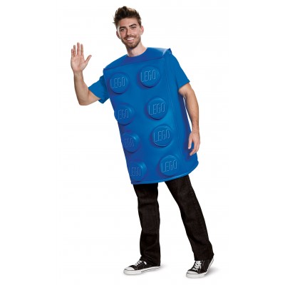 Costume pour adulte de brique bleue Lego
