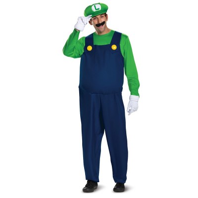 Costume pour adulte de Luigi deluxe Nintendo