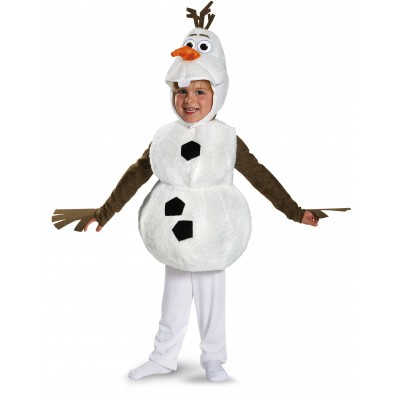 Costume pour jeune enfant deluxe du personne d'Olaf de la Reine des Neiges