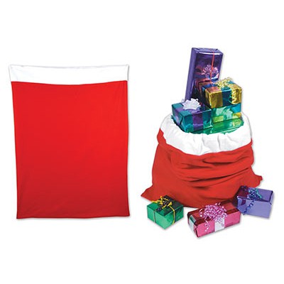 Poche du Père Noël / sac rouge à cadeaux