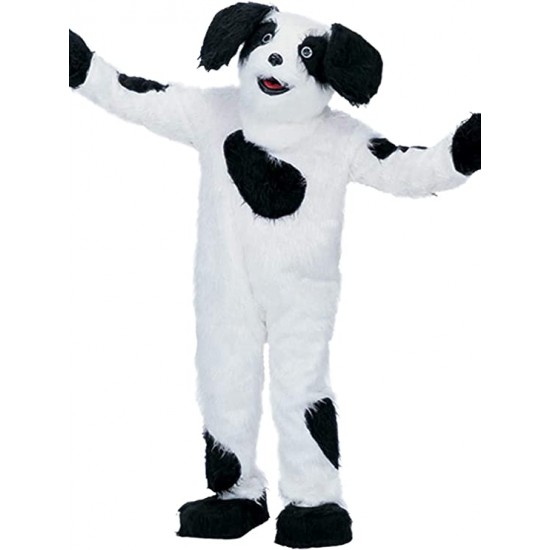 Adorable costume de mascotte de chien de qualité pour adulte.