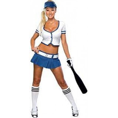 Costume sexy de  joueuse de baseball  "Swinger" pour femme