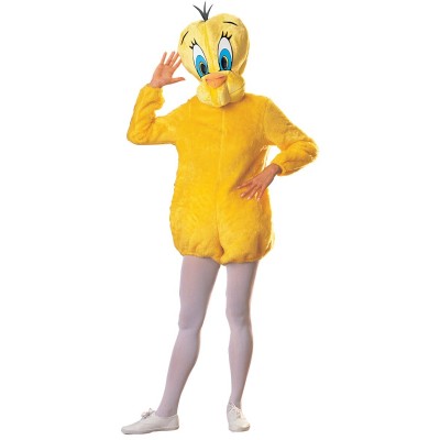 USAGÉ-FRIPERIE Costume  de "style" mascotte pour adulte du petit oiseau TWEETY des Looney Tunes