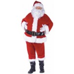 Costume complet de Père Noël en velour